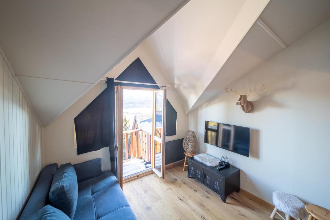 Apartament Le Cerf - Duplex Avec Superbe Vue Montagne Angles Zewnętrze zdjęcie